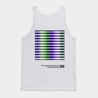 Sunday Morning / Minimalist Style Graphic Design Tank Top